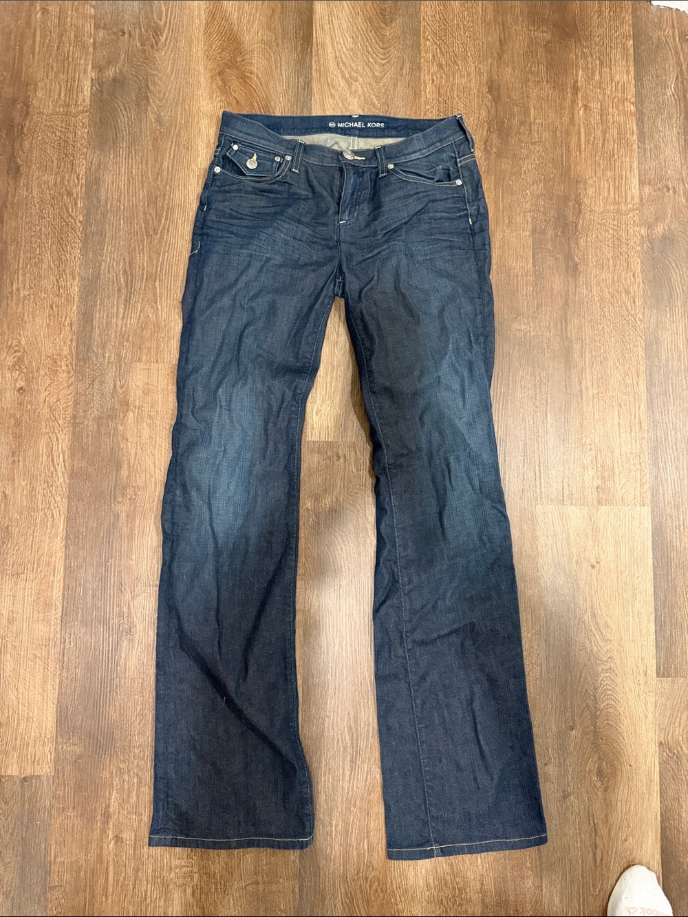 NWOT DARK DENIM MICHAEL KORS FLARE SZ 29